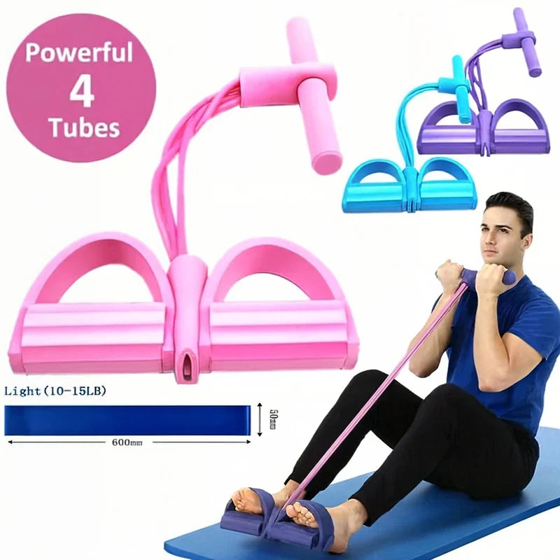 4-Tube Pedal Resistance Band(Free Shipping)