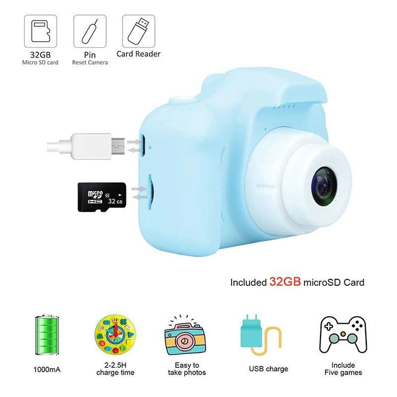 Retro Camera HD Mini Cartoon Shooting Toys Can Take Pictures Cute Digital Camera Gift